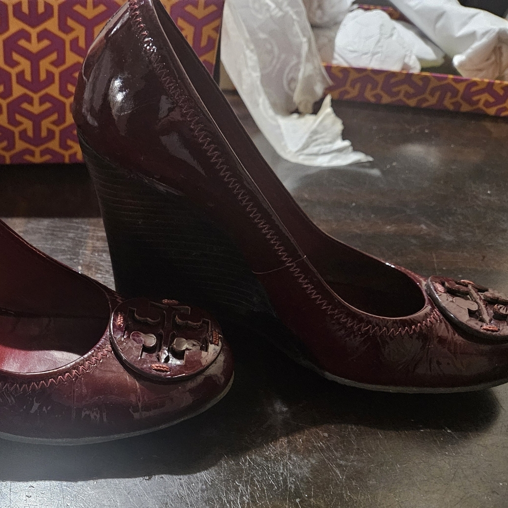 Vintage Tory Burch wedge heels